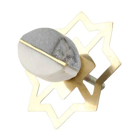 Grey And White Stone Knobs